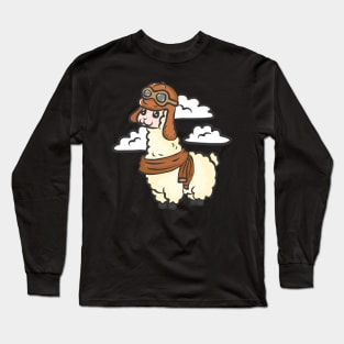 Alpaca Llama Farmer Farmer Funny Long Sleeve T-Shirt